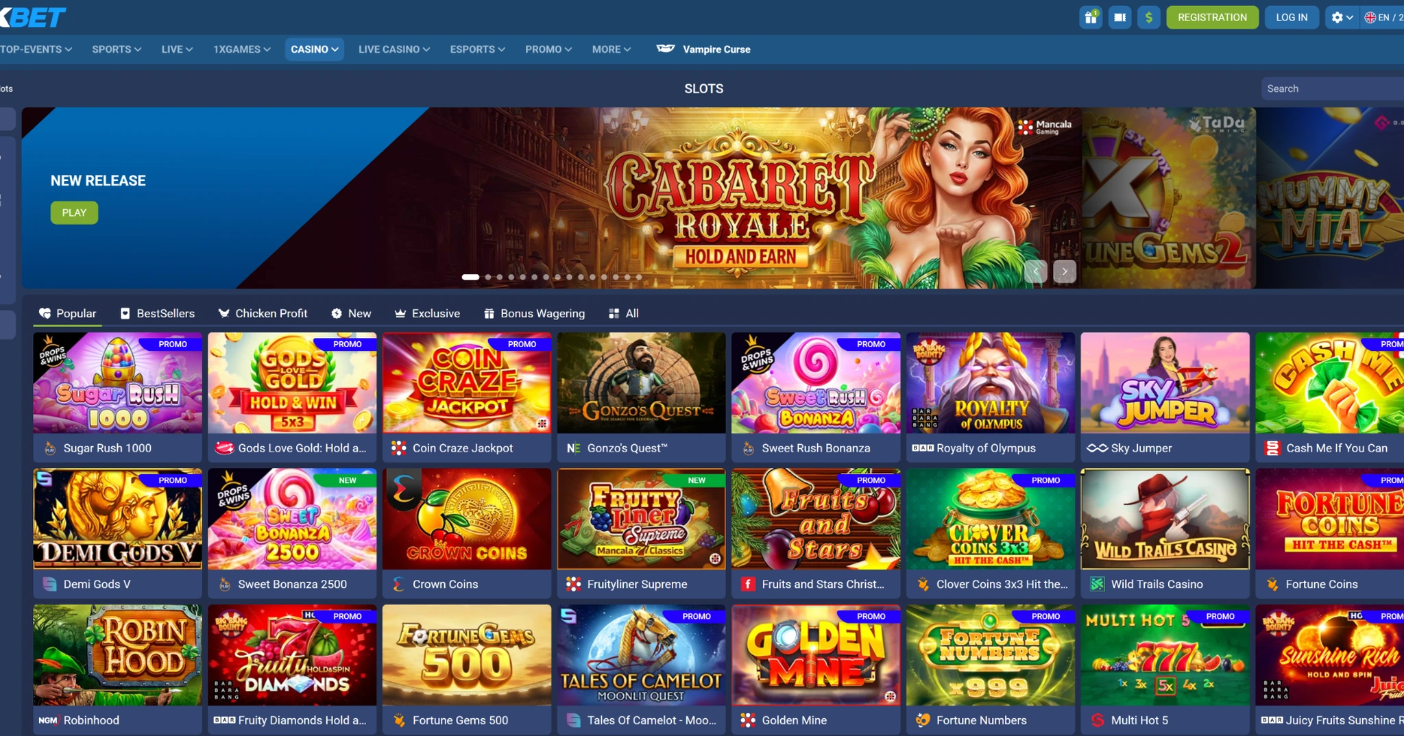 1xBET casino